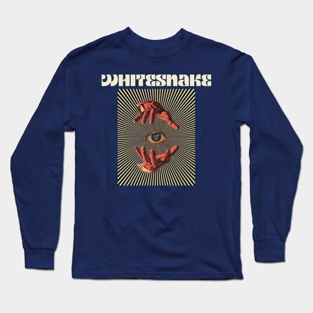 Hand Eyes Whitesnake Long Sleeve T-Shirt by Kiho Jise